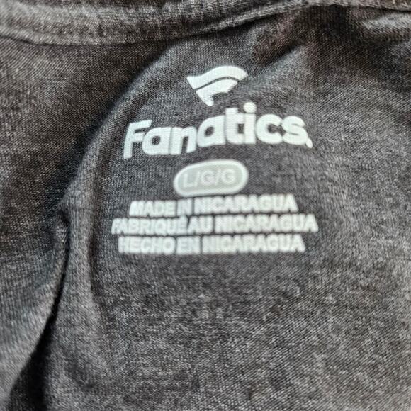 Fanatics OU Sooners T-Shirt Men Size Large Dark Grey Red University of Oklahoma - Picture 7 of 7